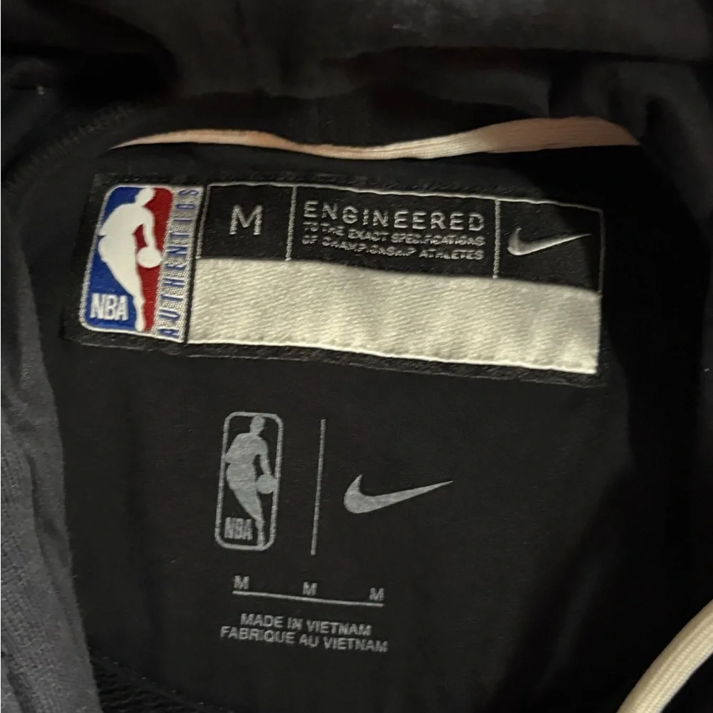 NIKE Miami Heat Black Embroidery Heavy Hoodie Size M Men's